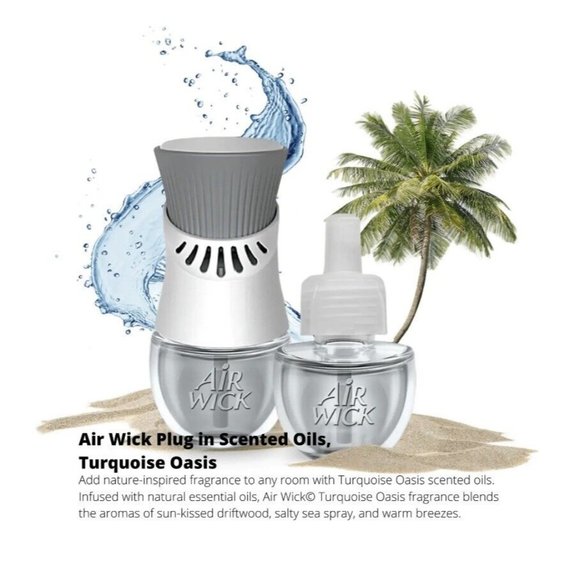 Air Wick 7 Scented Refills Warmer Summer Delights Turquoise Oasis Air Freshener - Picture 7 of 7